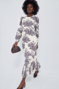 Toile Hibiscus Hill Dress