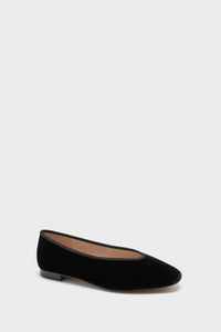 Black Velvet Nina Flats